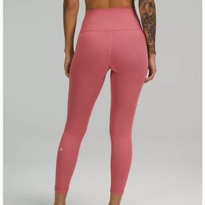Lululemon high rise align leggings. Color brier rose.